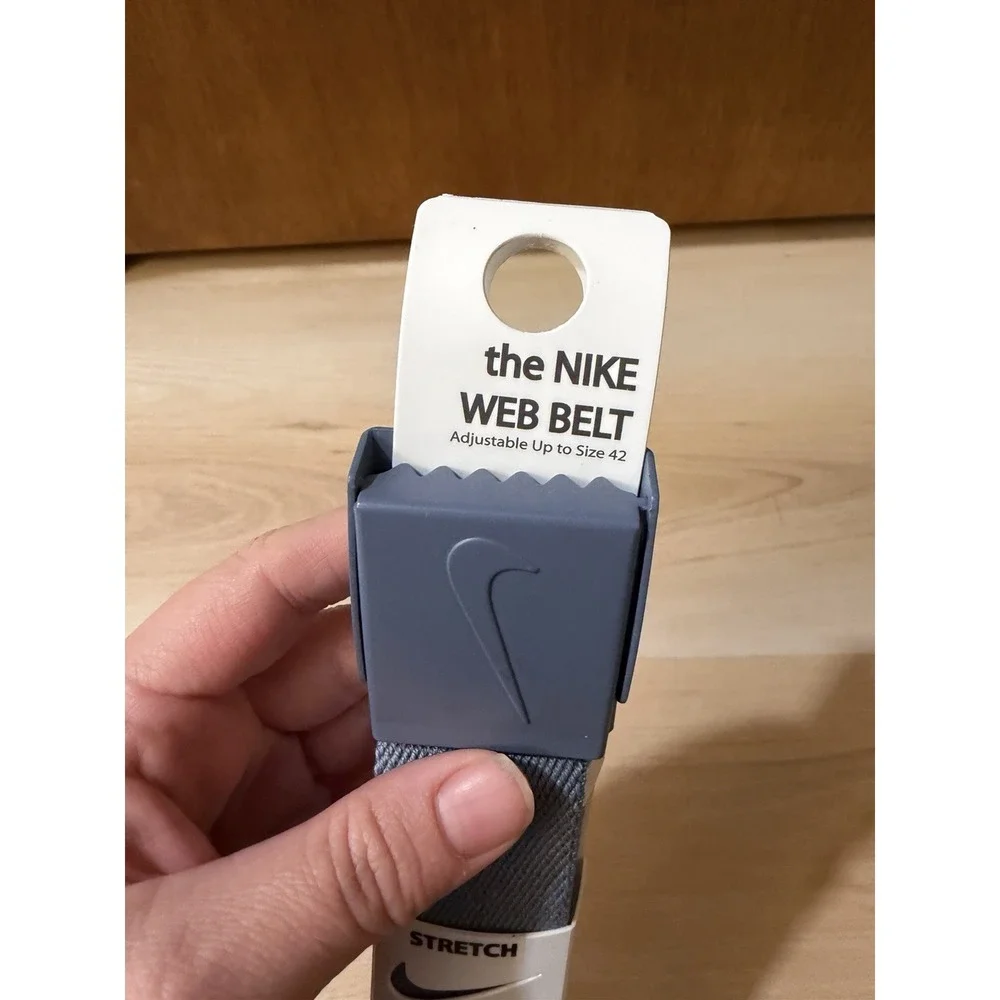 NEW‎ The Nike Golf Web Belt Blue/Brown with Bottle Opener - Adjustable Up To 42